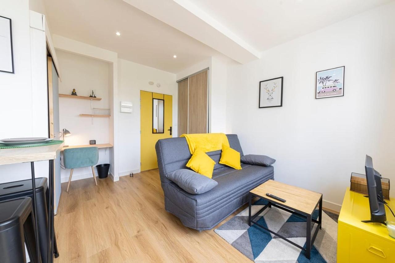 Apartmán Le Yellow, Studio Renove, Tout Confort, Jardin Saint-Jacques-de-la-Lande Exteriér fotografie