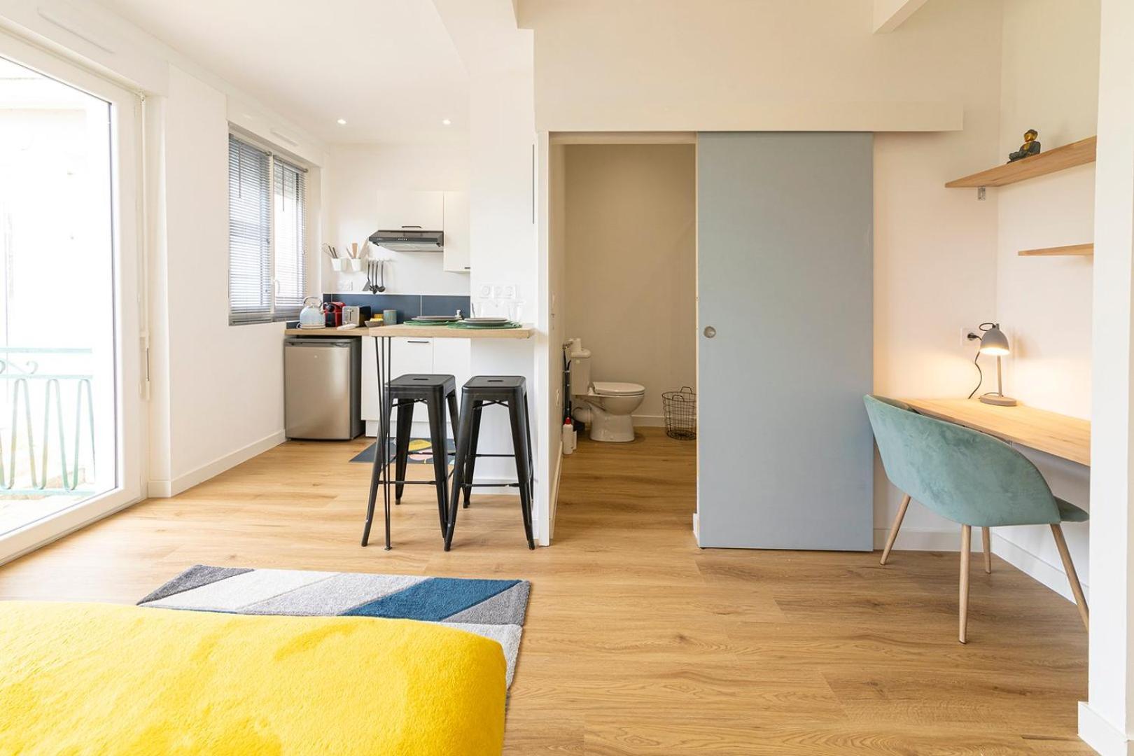 Apartmán Le Yellow, Studio Renove, Tout Confort, Jardin Saint-Jacques-de-la-Lande Exteriér fotografie